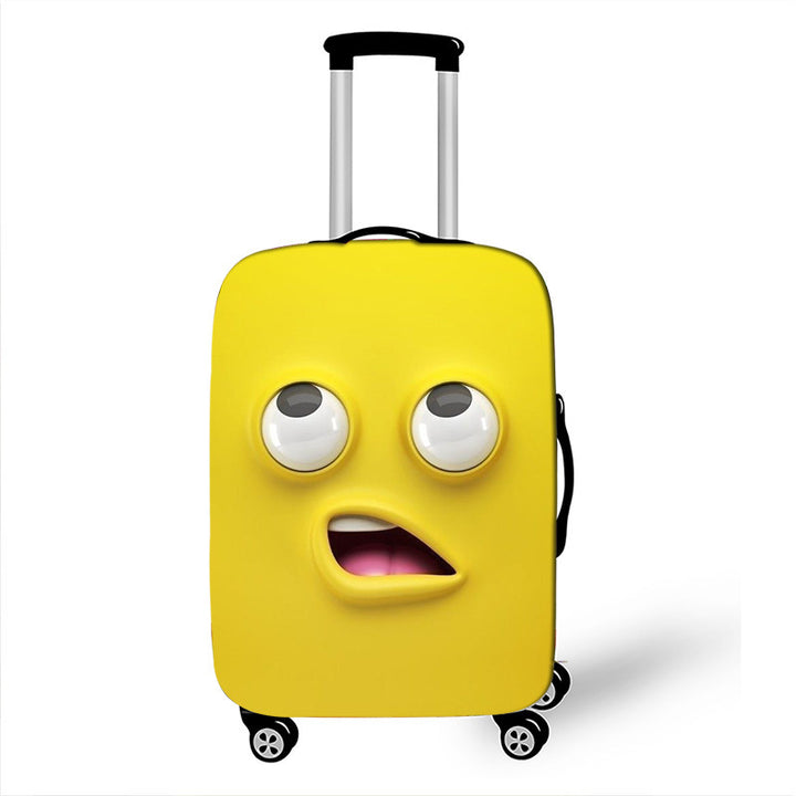 Unisex Hard-shell suitcase with funny cartoon face Kalsten