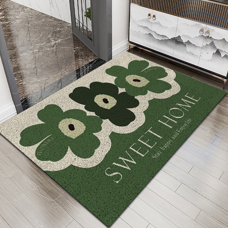Floral Patterned Entryway Mat