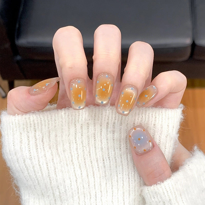 Artistic Press-On Nail Set with Contemporary Designs Kalsten