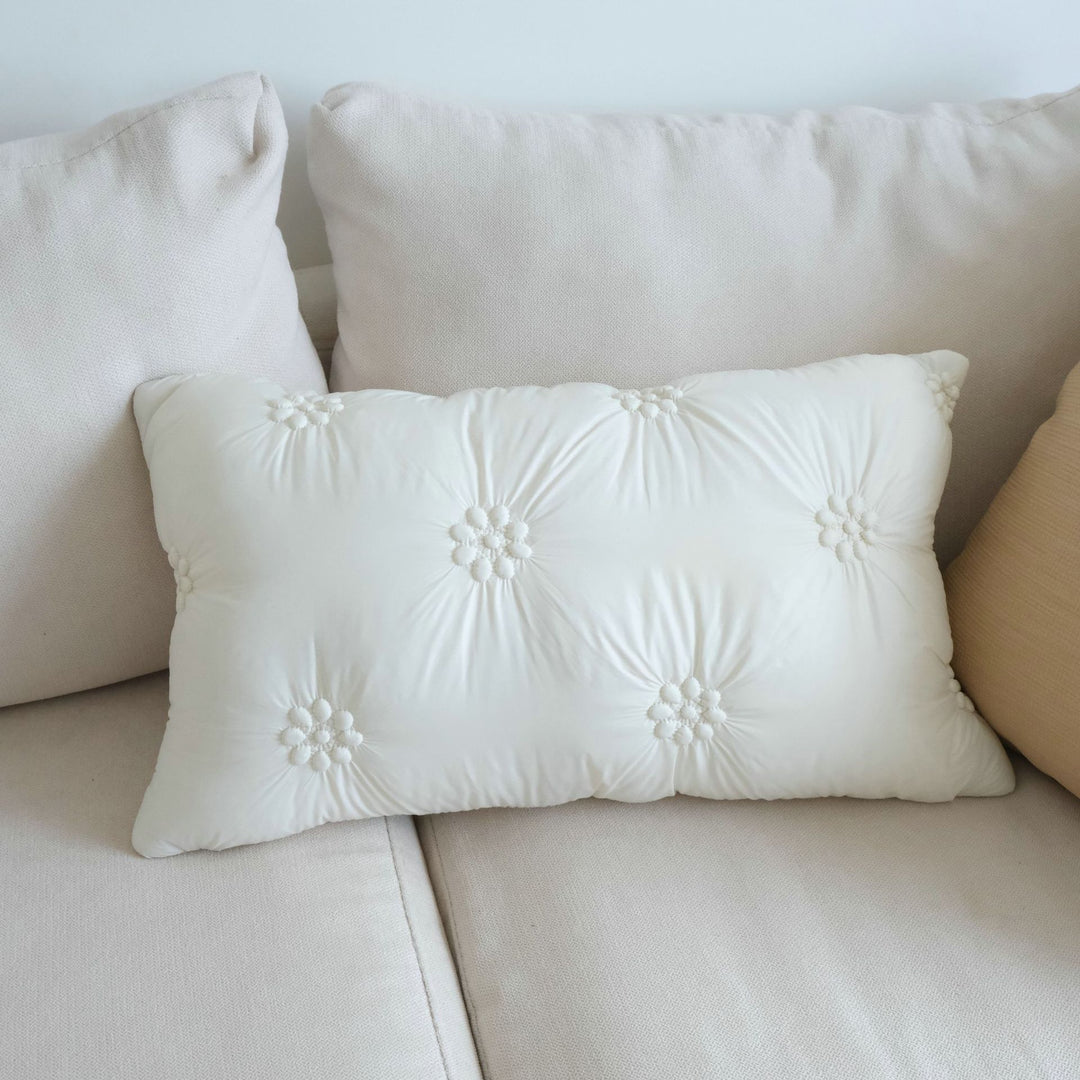 Plush Floral Design Pillow