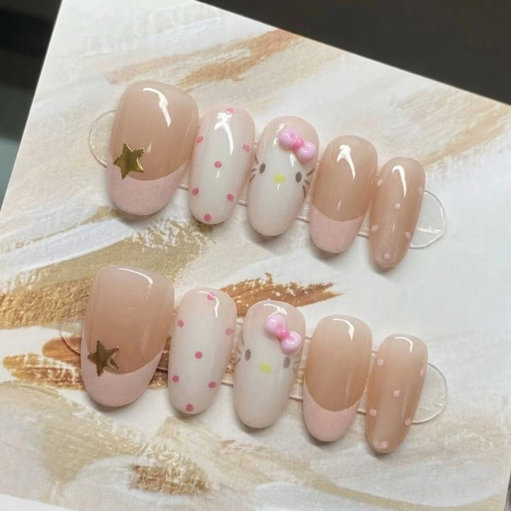Elegant Minimalist Press-On Nail Set Kalsten