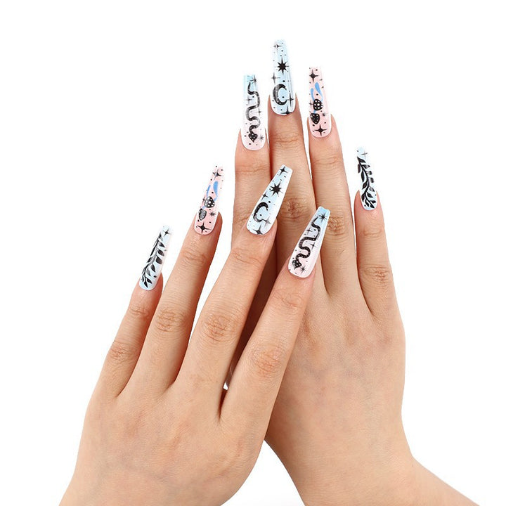 Creative nail art with mystical patterns Kalsten