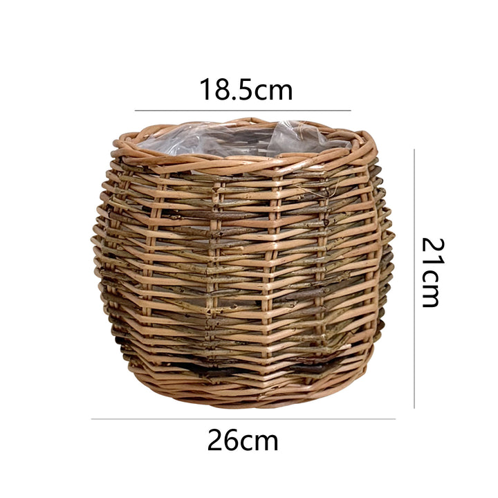 High-quality plant basket made of natural willow Kalsten