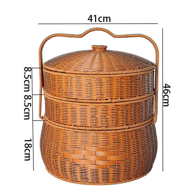Decorative Wicker Storage Container Kalsten