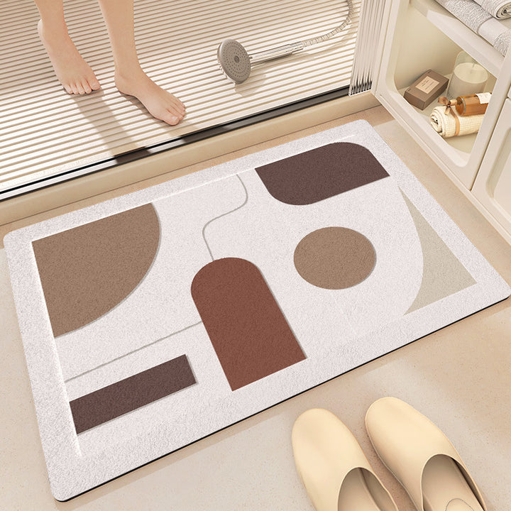 Modern Abstract Bath Mat Kalsten