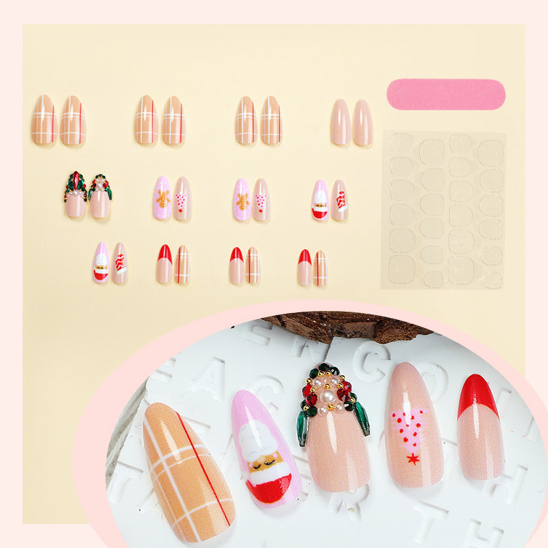 Creative Christmas Art Nail Set with Festive Motifs Kalsten