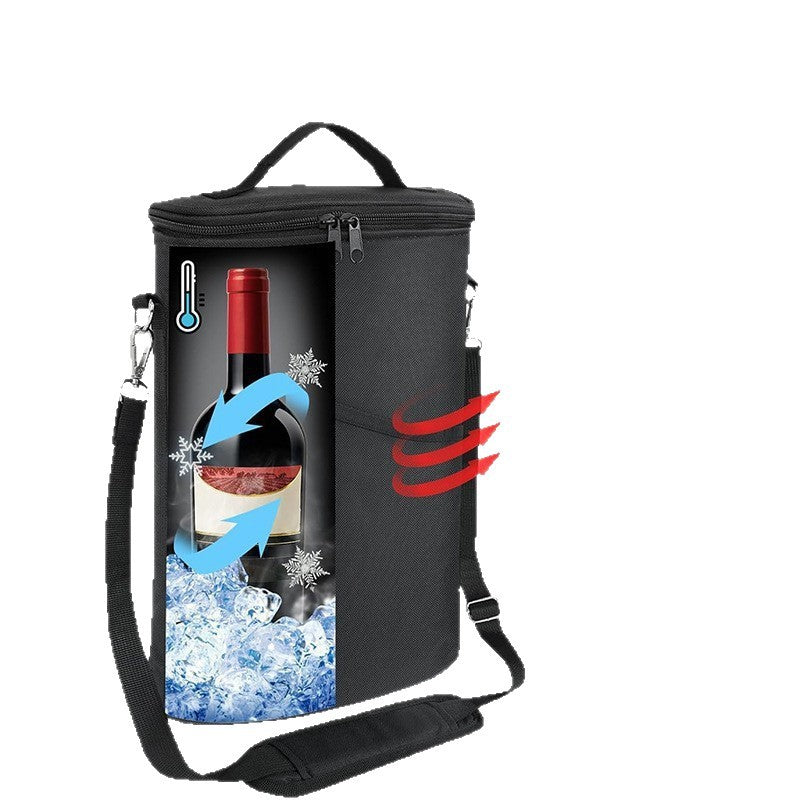 Stylish wine bag with insulated interior Kalsten