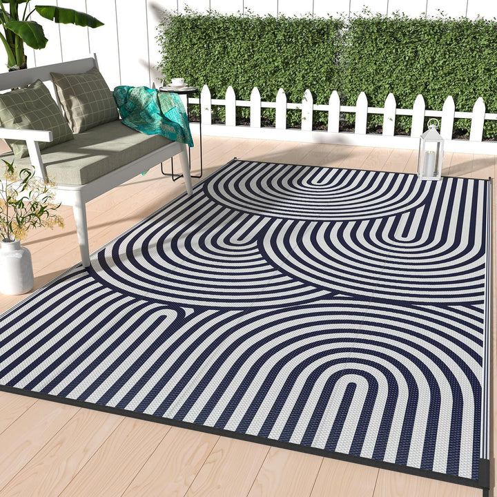 Geometric Patterned Outdoor Area Mat