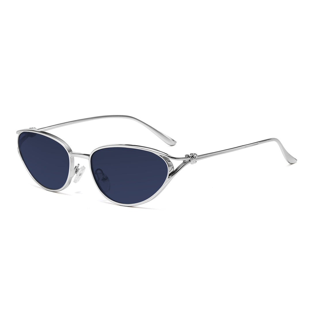 Cat-Eye Sunglasses with Elegant Metallic Accents Kalsten