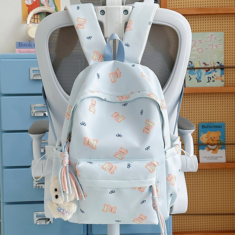 Cute Bear Print Backpack