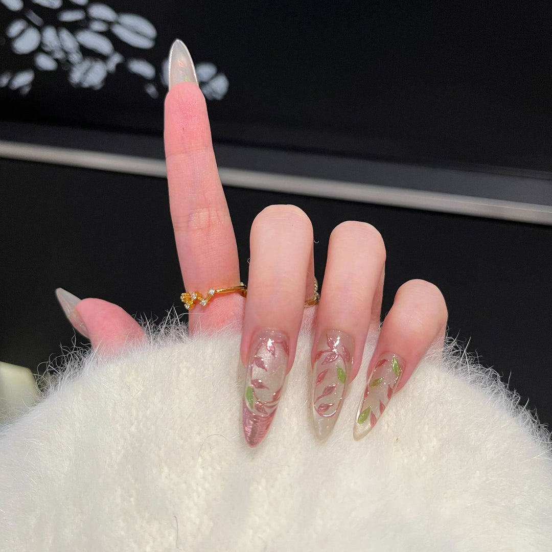 Artistic Floral Nail Tips Kalsten