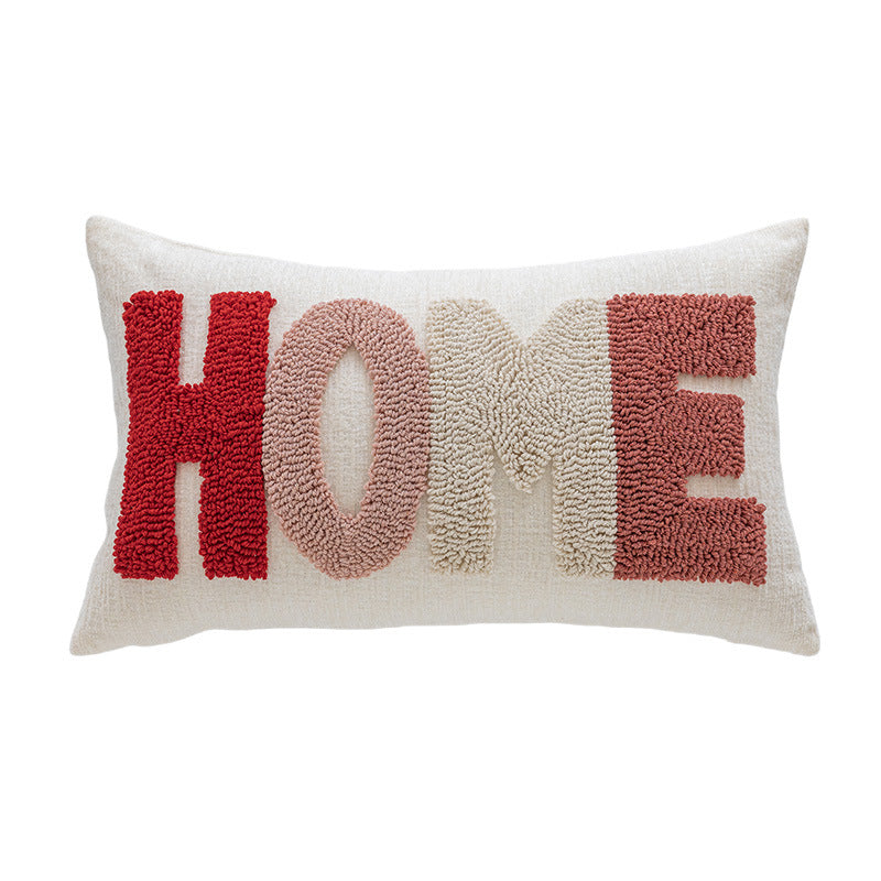 Decorative Love-Stitched Cushion
