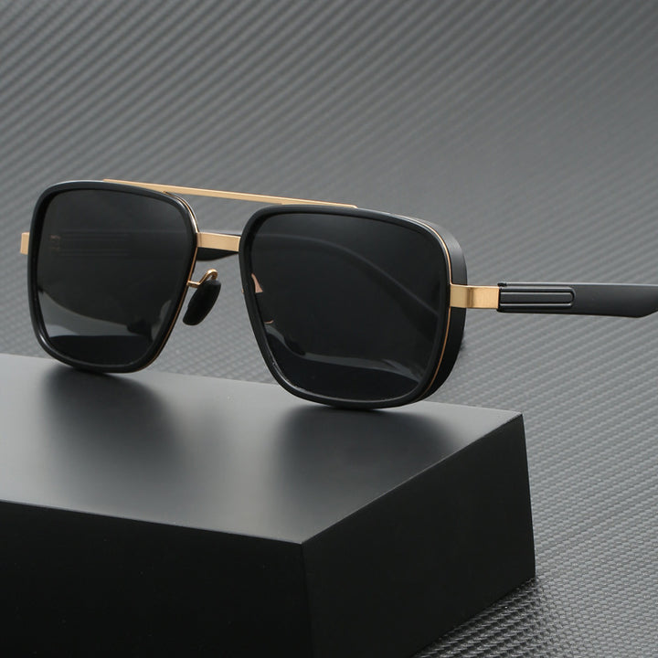 Ladies elegant square sunglasses with high-quality metal frame Kalsten