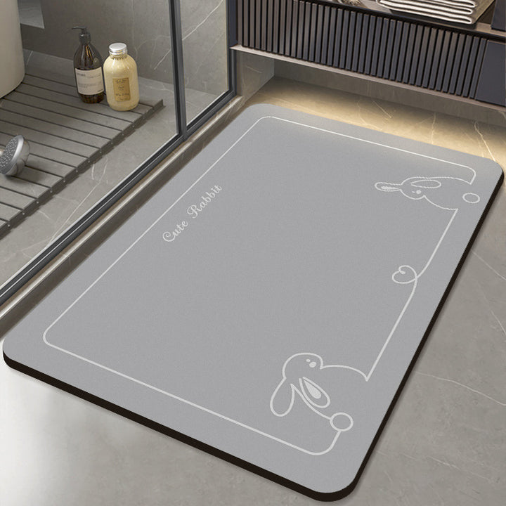 Adorable Cartoon Cat Bath Mat Kalsten