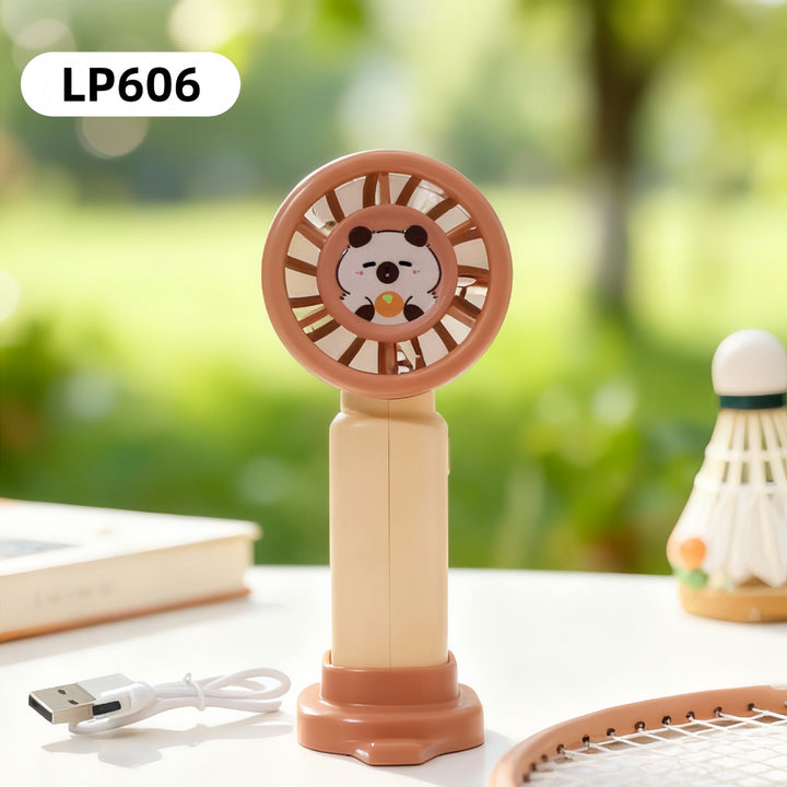 Ladies Portable Mini USB Fan with Animal Lion Design Kalsten