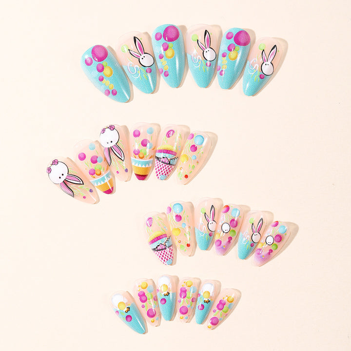 Decorative Easter-Themed Nail Art Extensions Kalsten