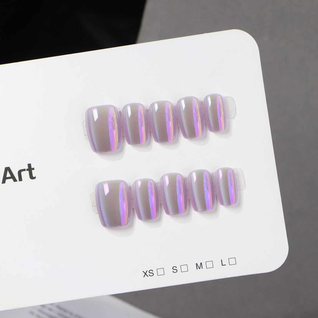 Elegant Glossy Press-On Nail Art Kalsten
