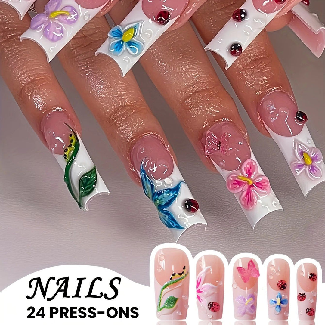 Floral Art Press-On Nails Kalsten