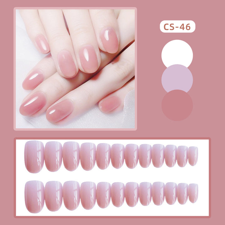 Glossy Natural Finish Press-On Nails Kalsten