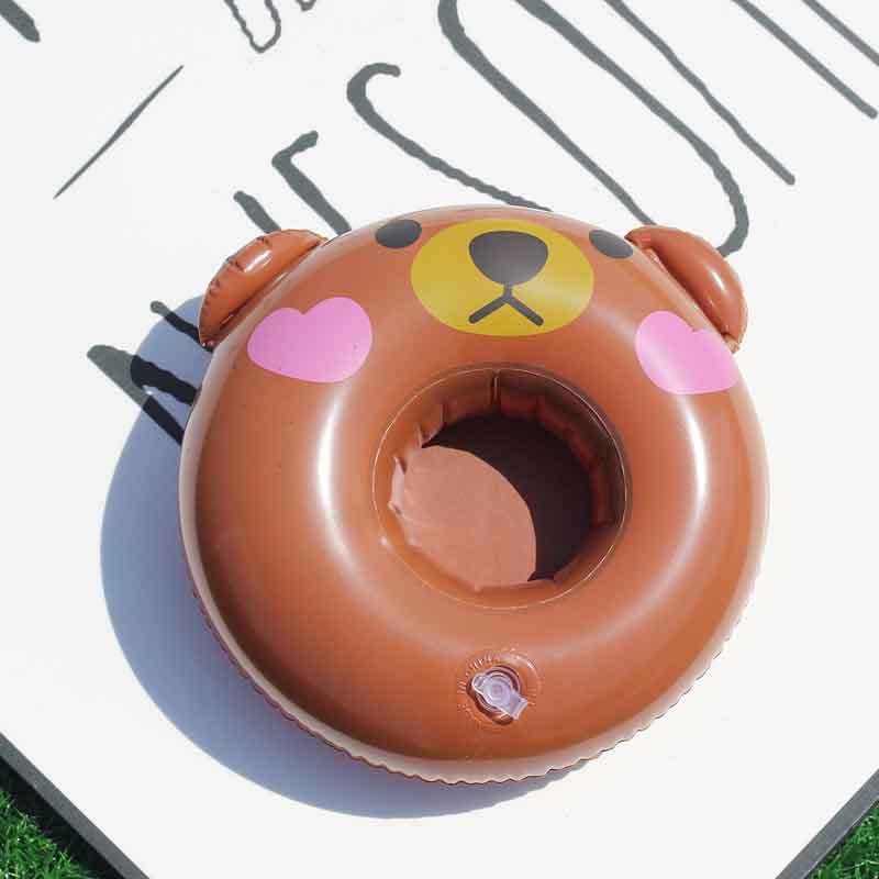 Women Inflatable Swim Ring with Floral Design Kalsten