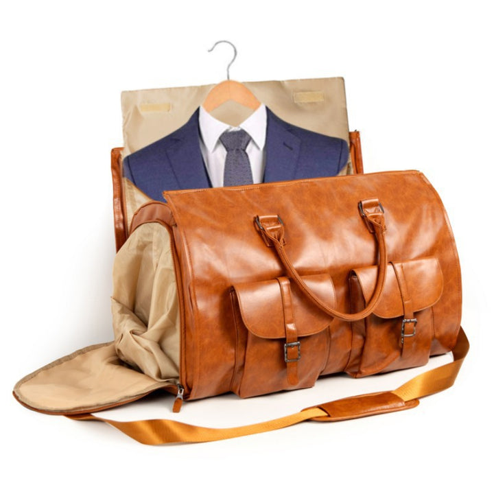 Elegant Travel Bag with Integrated Suit Compartment Kalsten