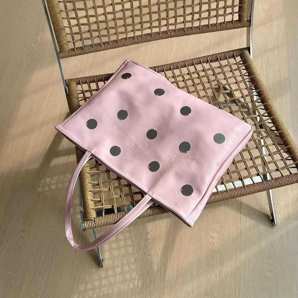 Decorative Polka Dot Tote Bag