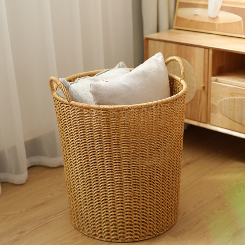 Handwoven Round Laundry Hamper Kalsten