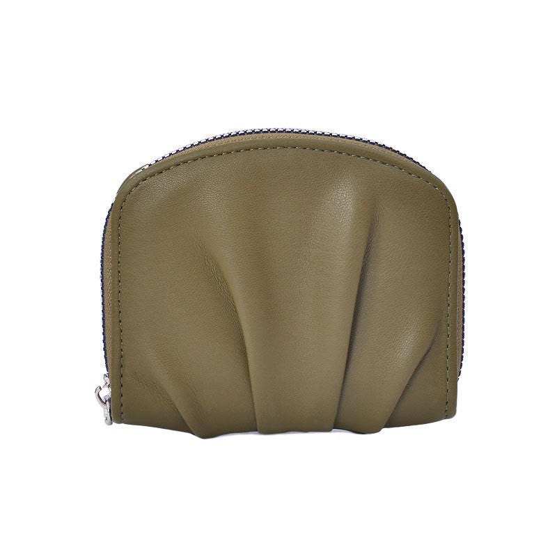 Sophisticated Textured Leather Coin Pouch Kalsten