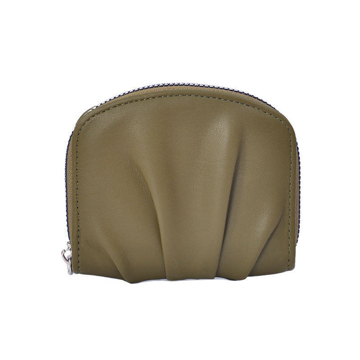 Sophisticated Textured Leather Coin Pouch Kalsten