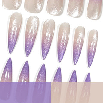 Glitter Ombre Stiletto Nail Enhancements Kalsten