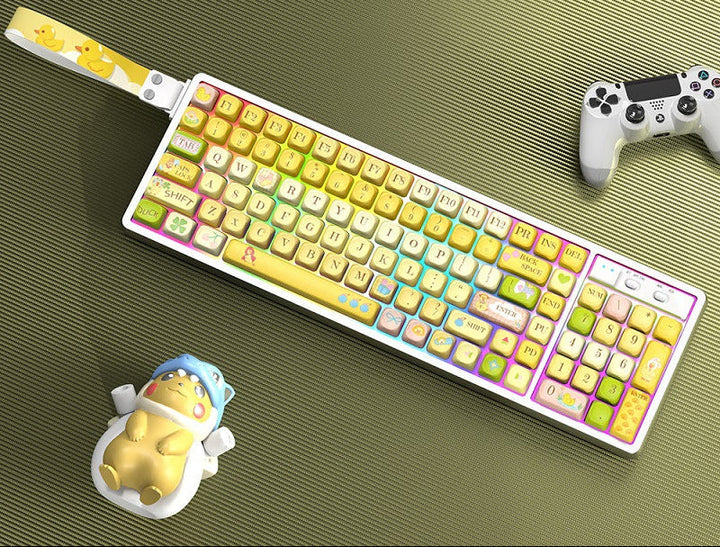 Customizable RGB Gaming Keyboard with Artistic Keycaps Kalsten