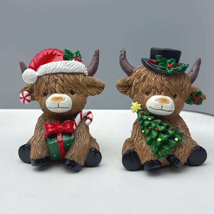 Decorative Highland Cow Figurine Kalsten