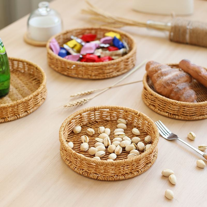 Round Woven Storage Tray Kalsten