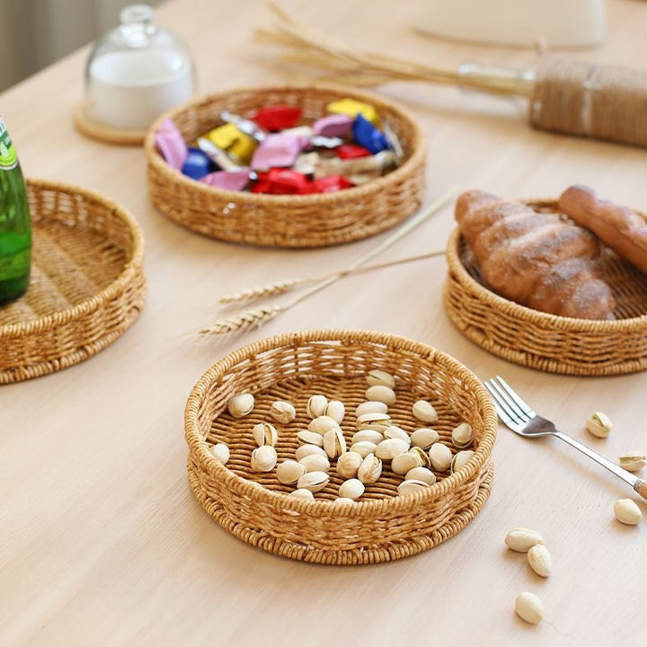 Round Woven Storage Tray Kalsten