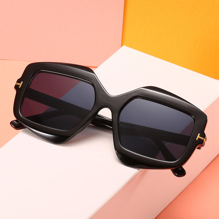 Bold Patterned Hexagonal Sunglasses Kalsten