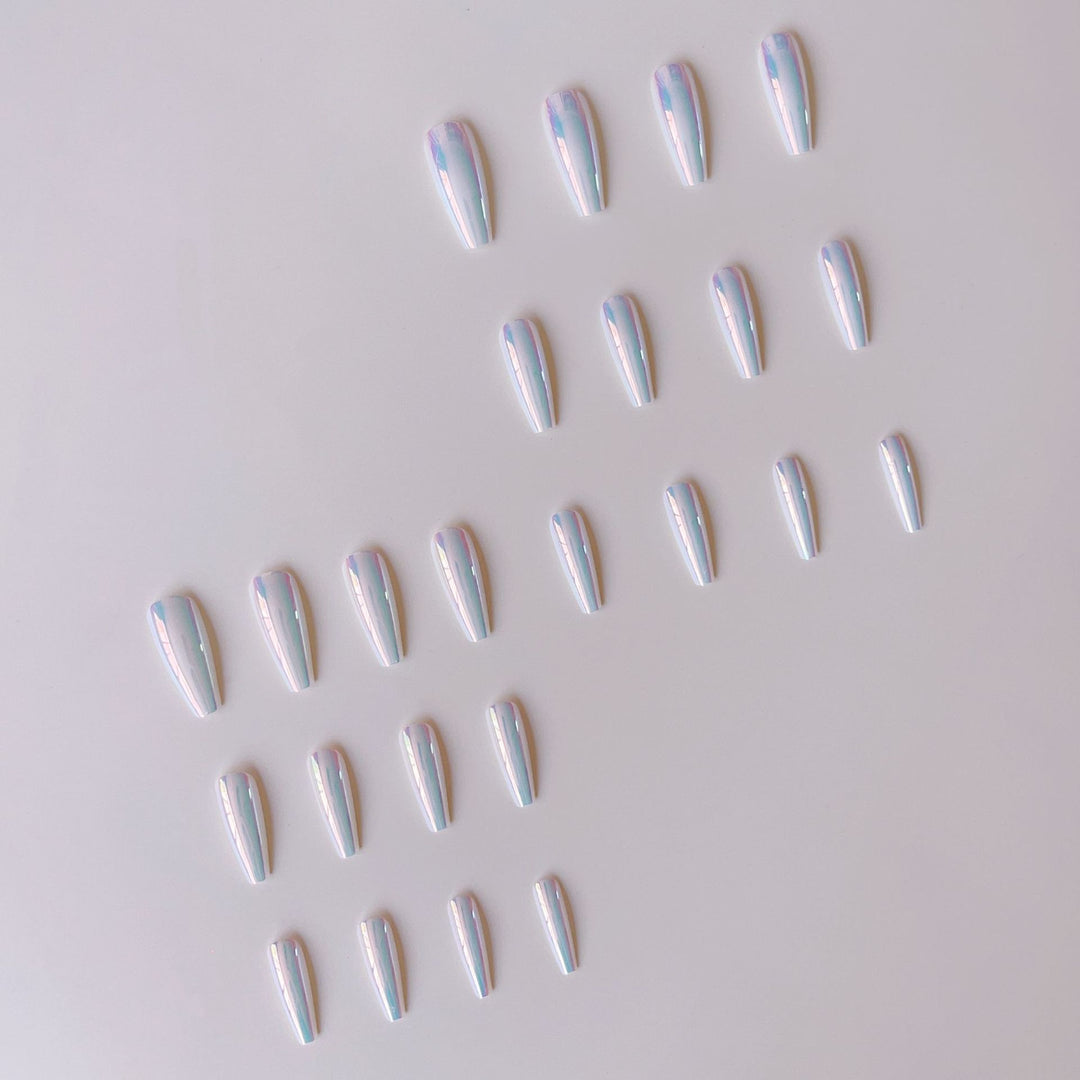 Artificial nail tips with holographic design Kalsten