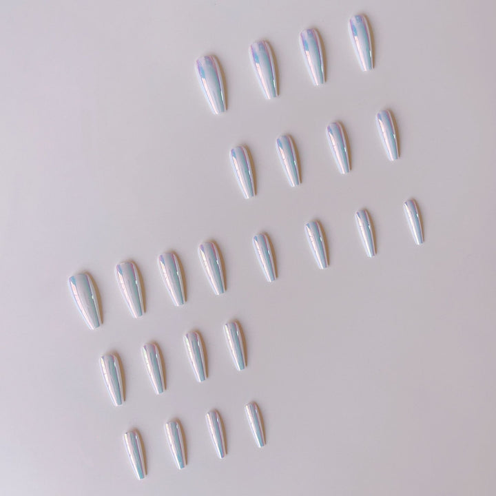 Artificial nail tips with holographic design Kalsten