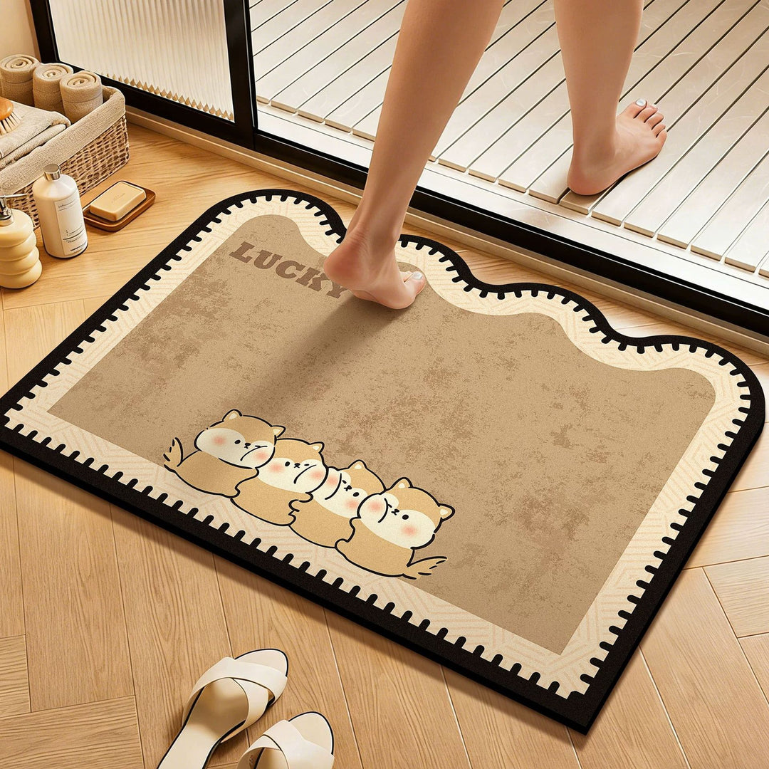 Cartoon-Themed Non-Slip Bath Mat