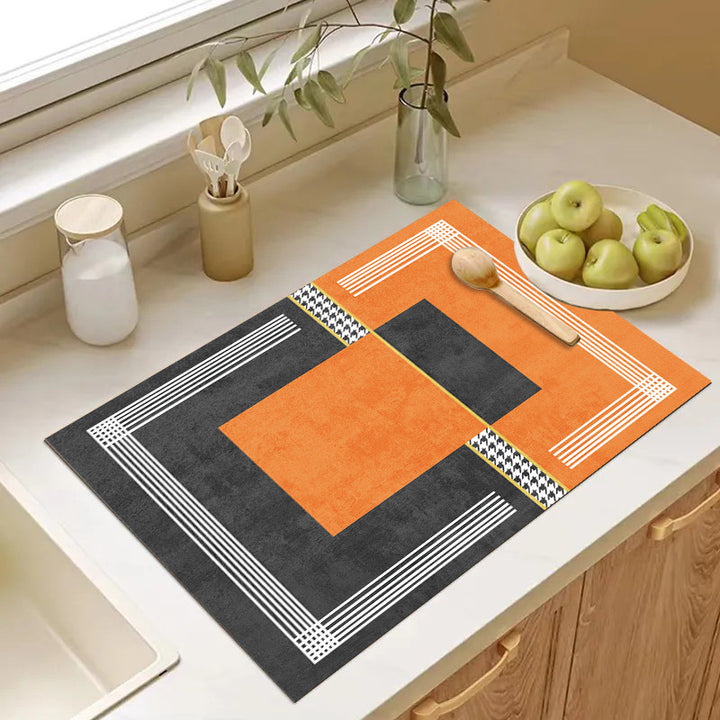 Playful Textured Kitchen Mat Kalsten