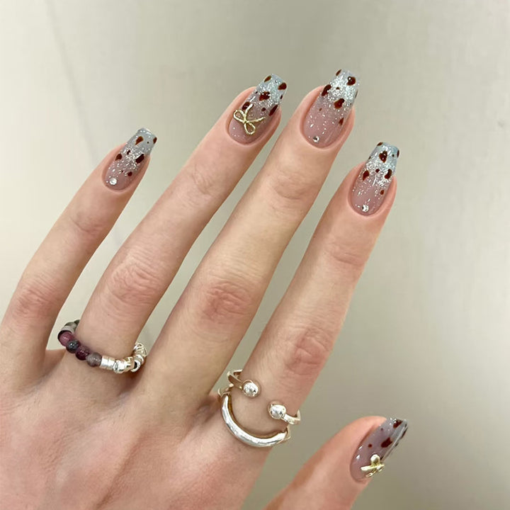 Decorative Ombre Press-On Nails Kalsten
