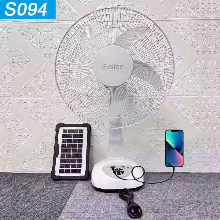 Ladies solar-powered stand fan with intelligent control Kalsten