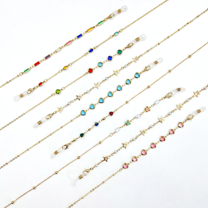Star-Embellished Eyewear Retainer Chain Kalsten