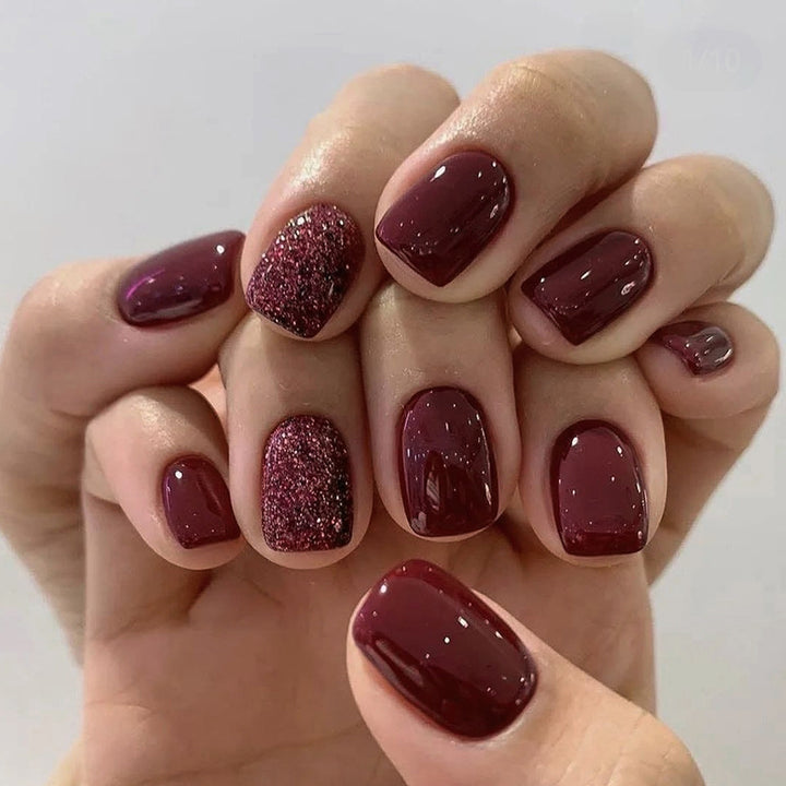 Glossy Gel Press-On Nail Set Kalsten