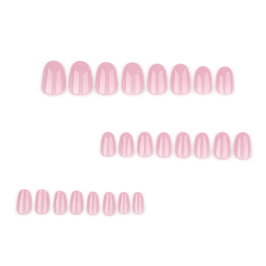 Artificial nail extensions with glitter accents Kalsten