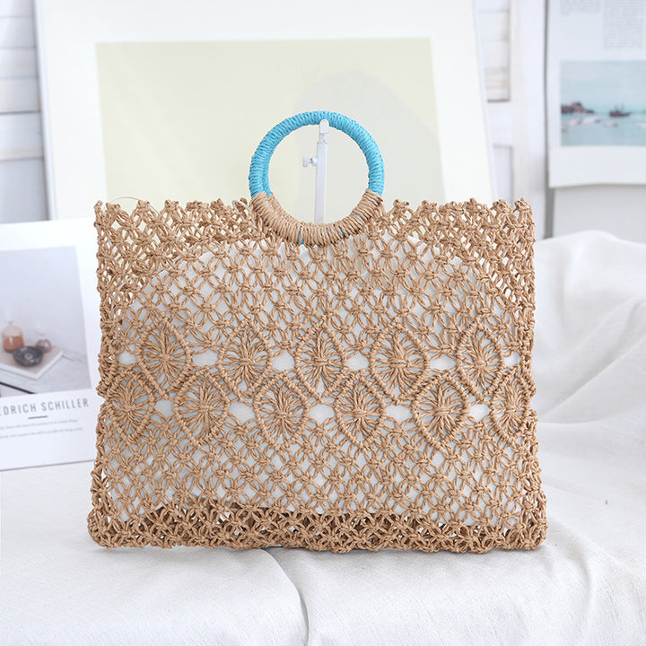 Macramé Tote Bag with Artistic Designs Kalsten