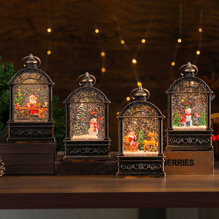 LED Illuminated Snow Globe Lantern Decoration Kalsten