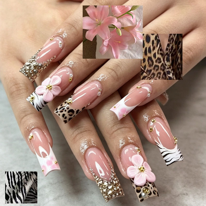 Floral Art Press-On Nail Tips Kalsten