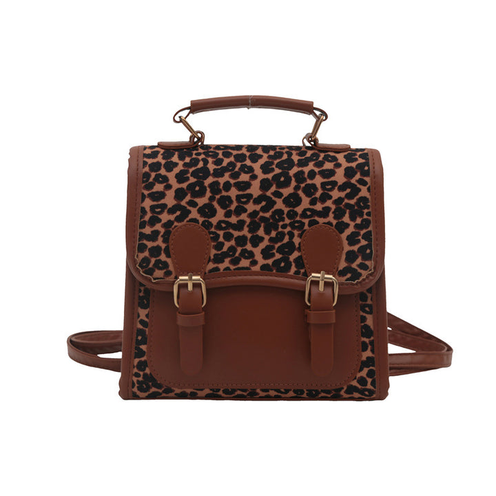 Chic Leopard Print Satchel Crossbody Bag Kalsten