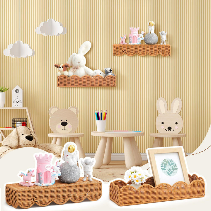 Rattan Wall Shelf Kalsten