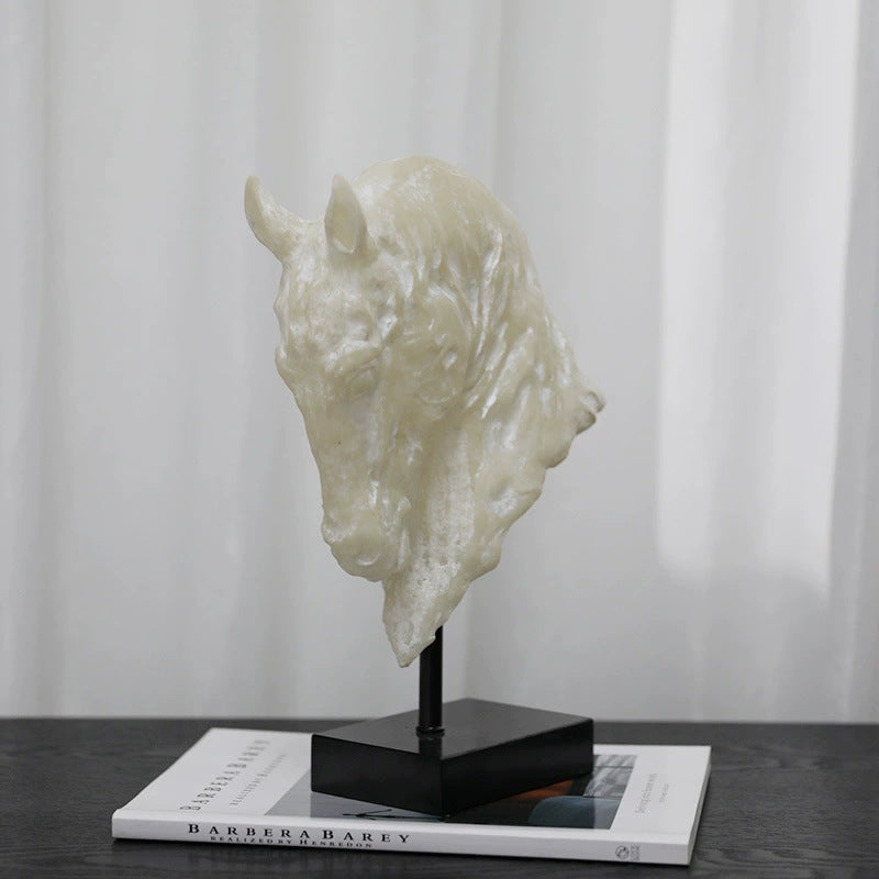 Elegant Horse Head Sculpture